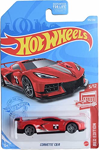 Hot Wheels Corvette C8.R 1:64 escala rojo miniatura 1