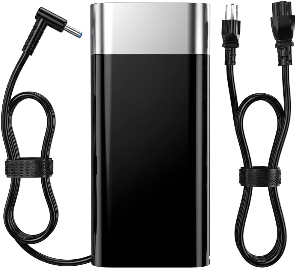 150W Charger for HP Victus 15 16, OMEN 15 17, ZBook Studio Fury G3-G11, Pavilion Gaming Laptop – 19.5V 7.7A AC Adapter 4.5×3.0mm Blue Tip Power Supply (TPN-CA11 TPN-DA09 L48757-001)