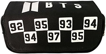 Kpop BTS Bangtan Boys Clutch Bag handbag Pencil Case Boy and Girl (B)