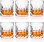 Whiskey Glasses Set of 6, 11oz Old Fashioned Cocktail Glasses, Lead-Free Crystal Scotch Bourbon Glass, Whiskey Tumblers for Scotch Bourbon