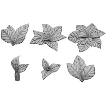 Green Staff World GSWD-11606 Diorama Accessories, 3D Print Set, Grass Leaves Large, 30 Pieces, Hobby Accessories