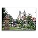 Produktbild CALVENDO Premium Textil-Leinwand 75 x 50 cm Quer-Format Stadtkirche, Alte Zimmerei und Wetterhäuschen, Leinwanddruck von Klaus-Peter Huschka