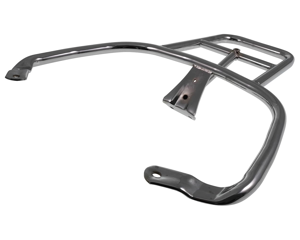 2EXTREME Top Case Träger chrom starr universal kompatibel für Vespa Primavera 3V / Touring Euro4, i.e. 3V / Touring