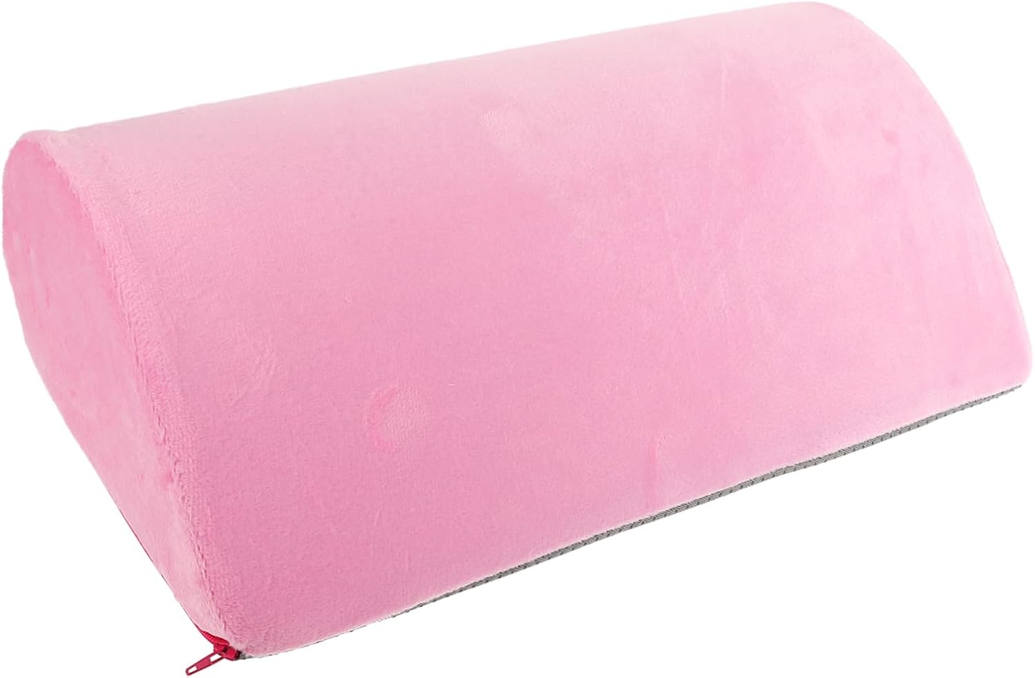 Memory Foam Foot Rest Pillow with Handle Under Desk Cushion for Office and Home Use Ergonomic Slip Footrest Pad for Leg Comfort and Circulation Support Removable Washable Pink