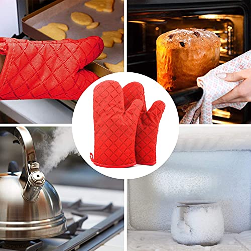 Guantes de algodón lavables resistentes al calor para horno y microondas 7