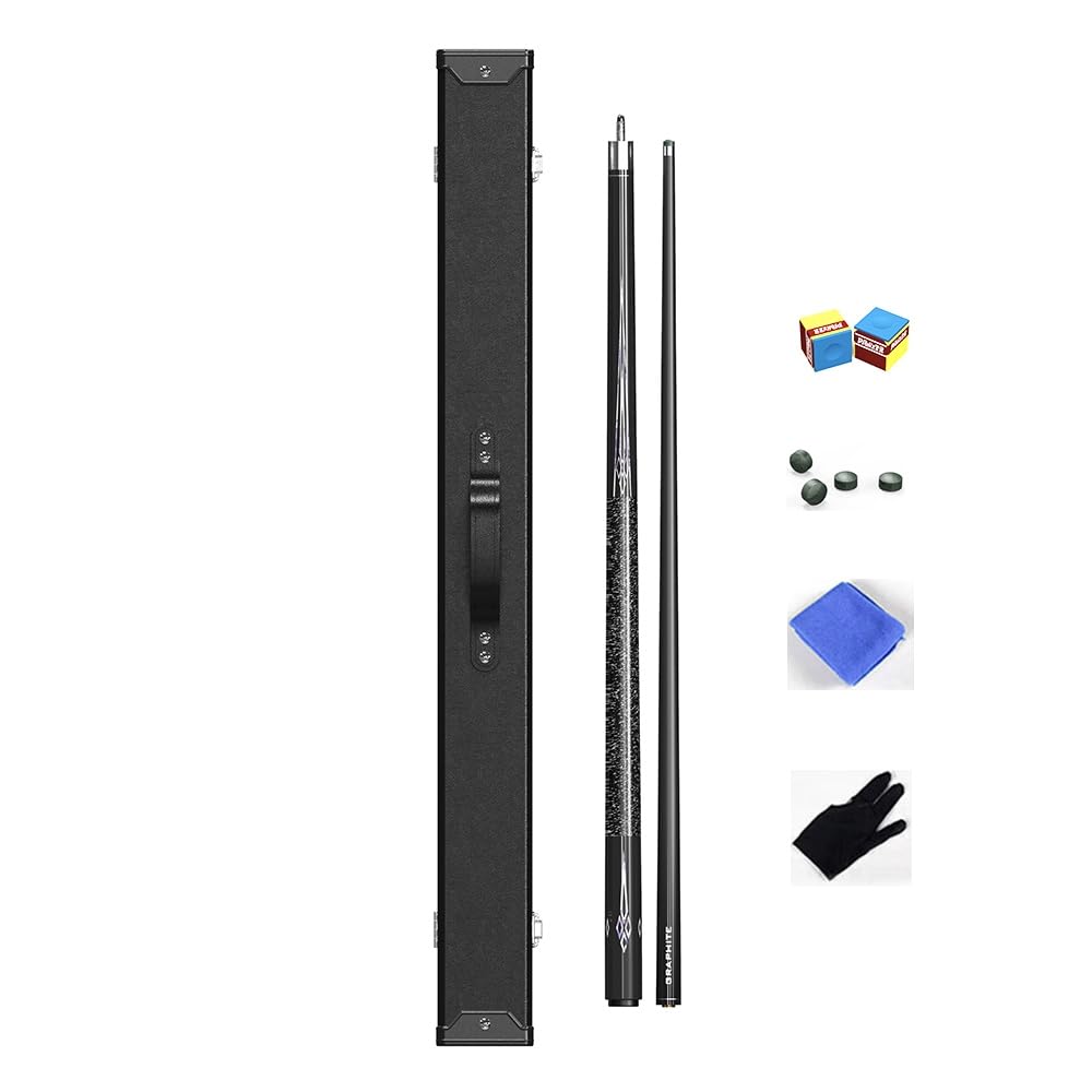 Taco de Billar Fibra de Carbono 148CM Punta de10mm/11.5mm/13mm Profesional Snooker Pool Cue 1/2 Taco De Piscina Arce Hecha A Mano 19-20oz(Size:11.5mm,Color:#3)