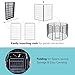 Yescom Dog Playpen Fence Outdoor for Yard, 8 Panels 47 inch Metal Garden Animal Barrier with Door, Heavy Duty Pet Kennel Exercise Pen for Medium/Large Breeds