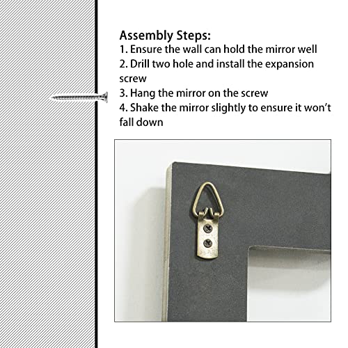 Thcisl Farmhouse-Wall-Clock, Large Wall Clock Battery Operated With Wooden Frame, 24In Silent Non Ticking Wall Clock For Living Room Foyer Entryway Hallway Bedroom Decor #TOP5