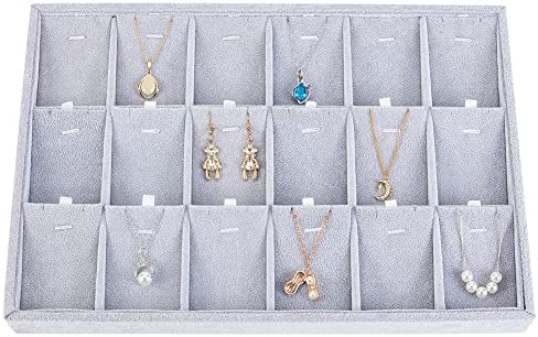 Samt Halskette Aufbewahrungsbox Navy Blue - Schmuck Geschenk Box Für Ketten & Anhänger