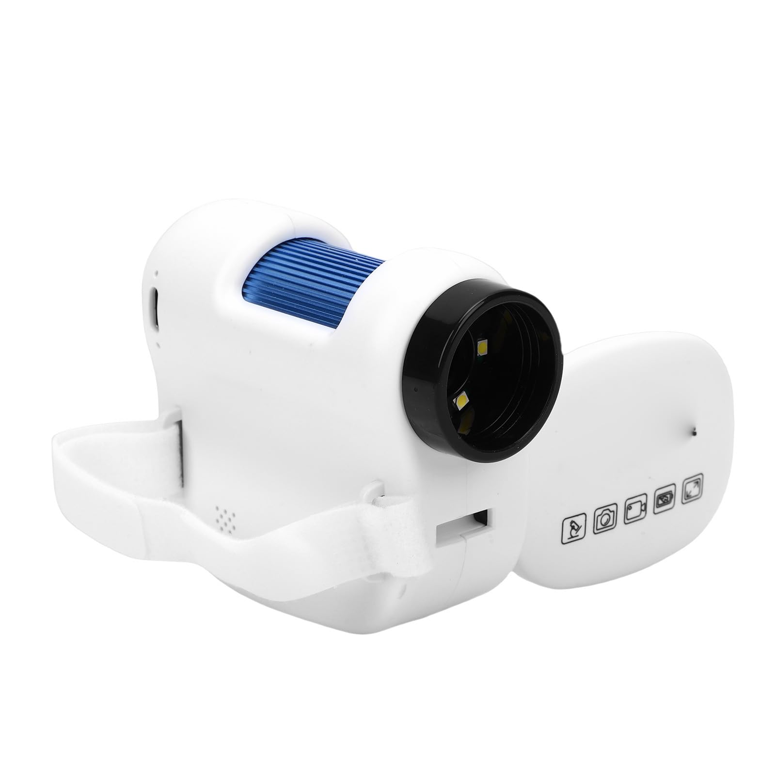 Asixxsix Microscopio Portatile per Bambini, Microscopio Digitale con Ingrandimento 100-1600X, Schermo a Colori Pieghevole con Illuminazione a LED, Batteria Ricaricabile, Design Portatile per (#3)