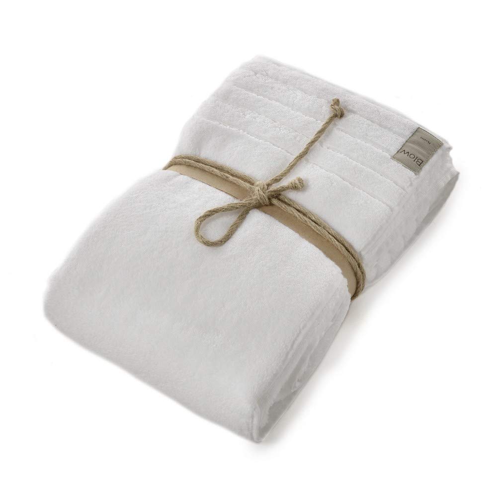 Fazzini Coccola Serviette, 100% Coton, Blanc, 150 x 100 x 0,5 cm