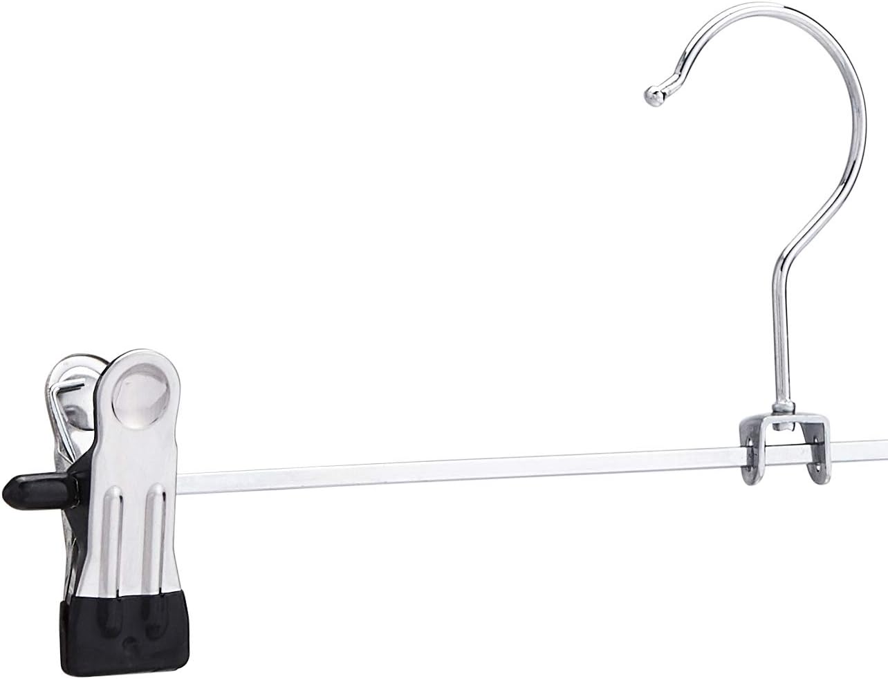 Amazon Basics Metal Pants and Skirt Hangers with Clips - 10-Pack