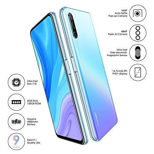 Image of HUAWEI Y9s (Breathing Crystal, 6GB RAM, 128GB Storage, Ultra FullView Display, 48MP AI Triple Camera, Side-Mounted Fingerprint, 4000mAH Powerfull Battery, Kirin 710F, Android Based EMUI 9.1)