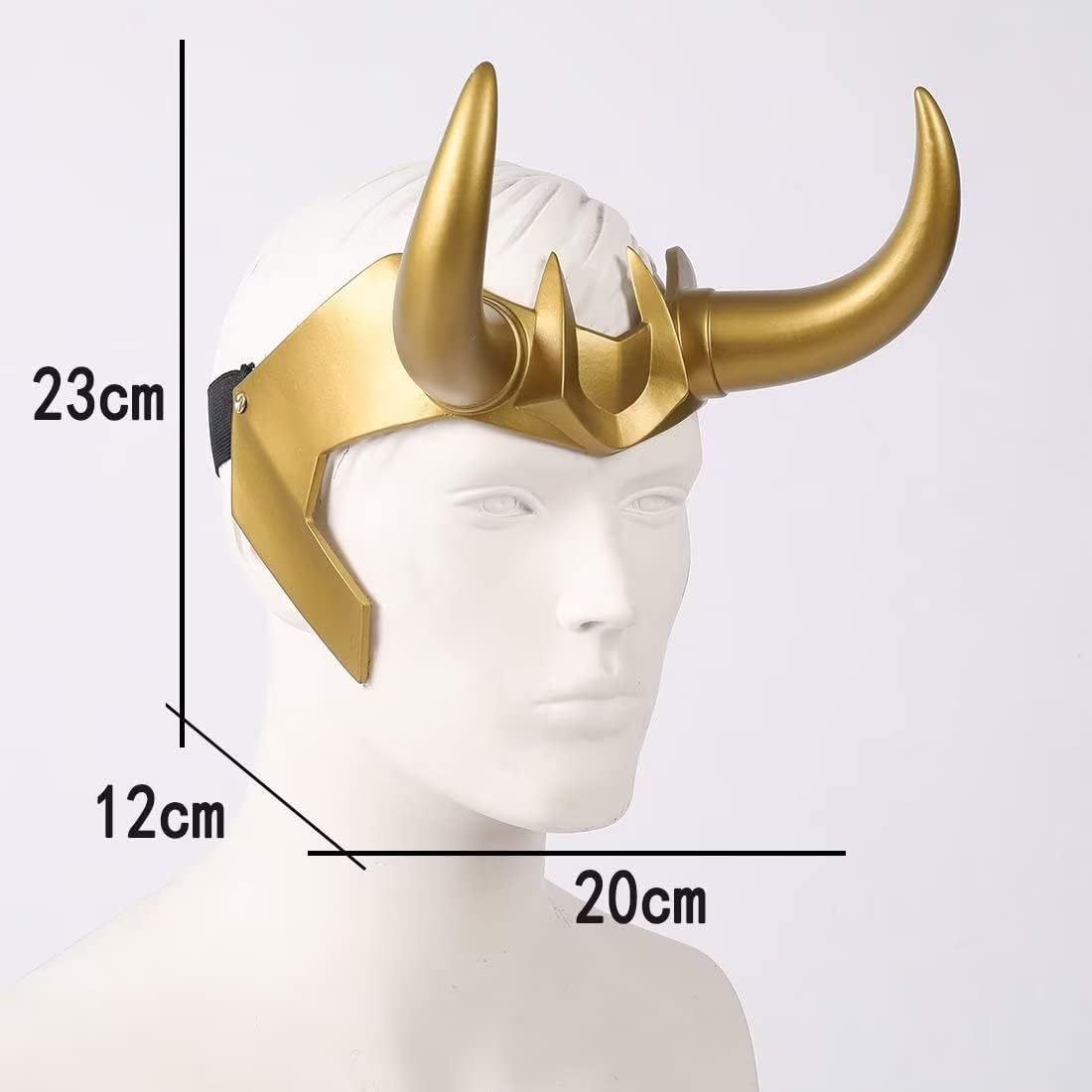 Bulex 3D Helmet with Horns Thor Ragnarok Crown Norse Mythology Halloween Movie Mask God