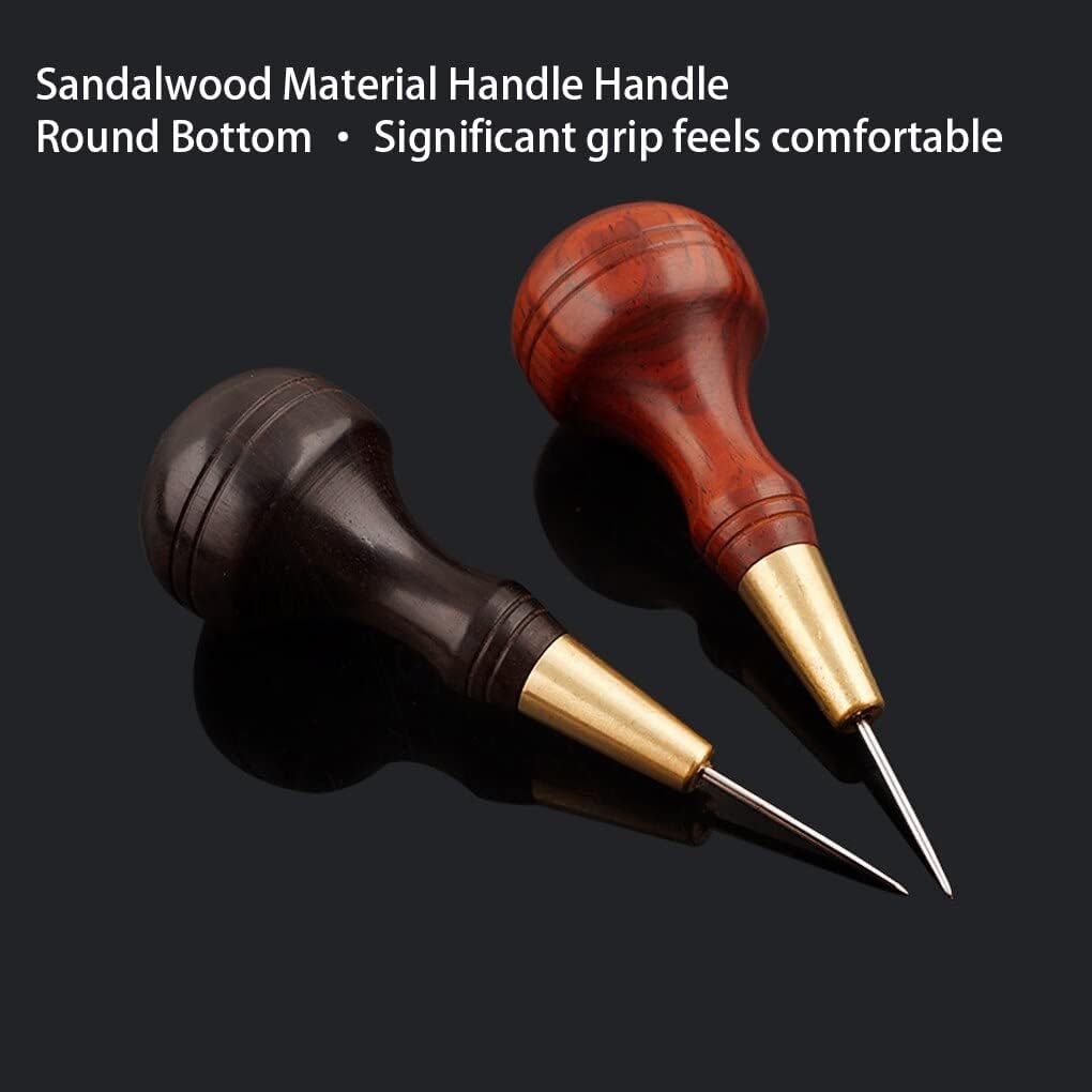 Leather Awl Round Hole Puncher Tailor Shop Portable Stitching Holes Punch Tool DIY Crafting Handicraft Type 3mm - (Color: Type B 3mm)
