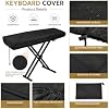 Funda para teclado de piano de 76 teclas para Yamaha MODX M M7 2025-presente, funda antipolvo impermeable para piano digital de Oxford 210D con recubrimiento plateado, cordón ajustable y bolsa de almacenamiento | ajuste de cobertura total, durabilidad reforzada, apariencia prolija, plegabilidad compacta y protección confiable para interiores 4