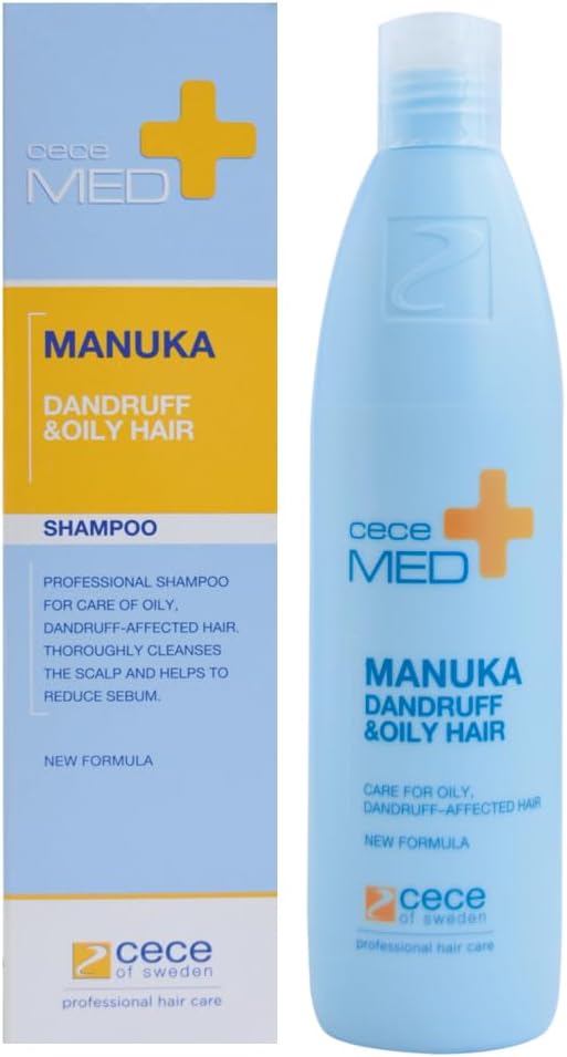 Manuka Anti-Dandruff & Oily Hair Shampoo, Effective from First Use, Reduces Oily Dandruff, Relieves Itching and Redness, Repairs Scalp Barrier,10.1 fl oz, Long-Lasting Concentrated Formula