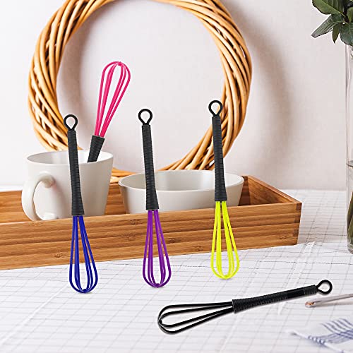 Veiren 20 Pieces Hair Dye Cream Stirrer Plastic Manual Salon Dye Egg Whisk Mixer Barber Hair Care Diy Hairdressing Styling Kitchen Baking Cooking Mixer Gadgets Random Color #TOP1