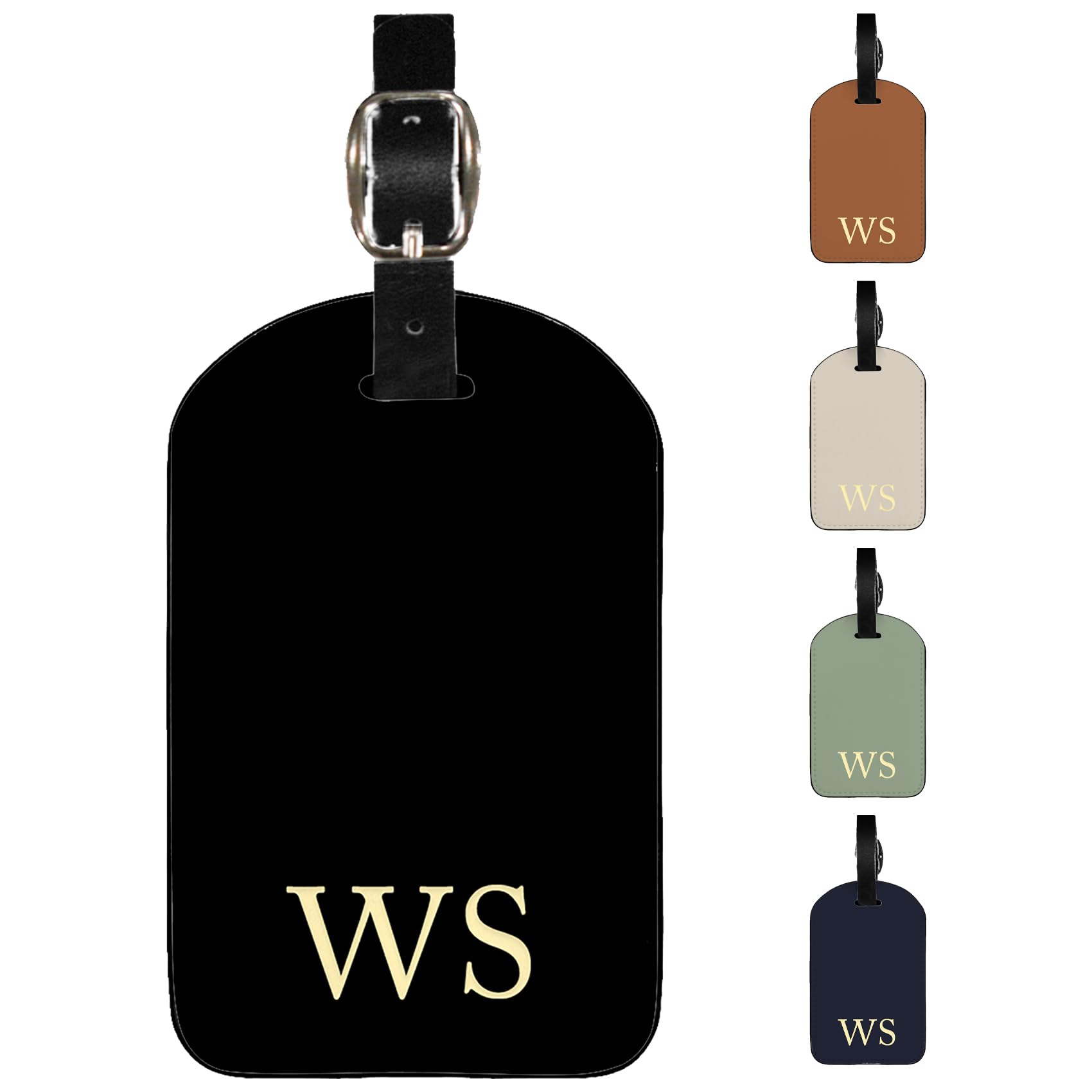 Etiqueta de equipaje de cuero personalizada con iniciales personalizadas para maletas, protección de privacidad, etiquetas de viaje, etiquetas de identificación para mujeres, hombres, crucero