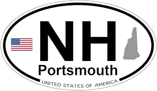 Portsmouth, New Hampshire Oval Sticker
