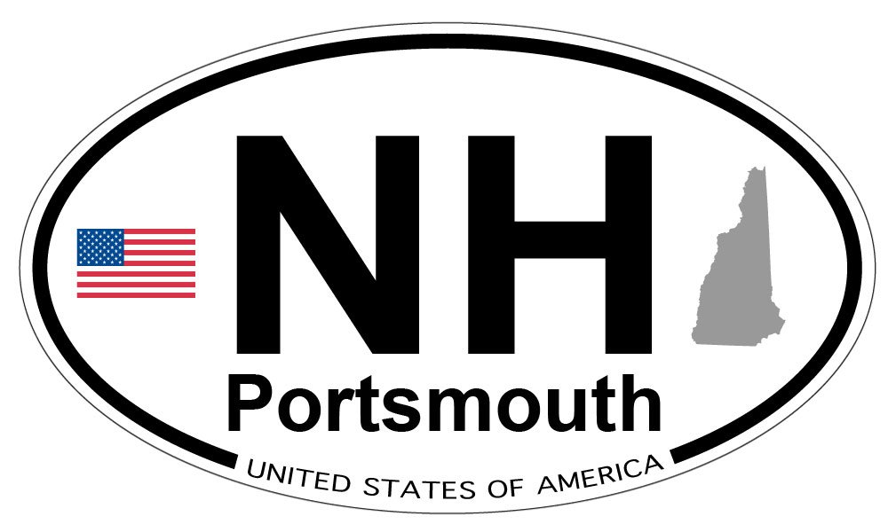 Portsmouth, New Hampshire Oval Sticker