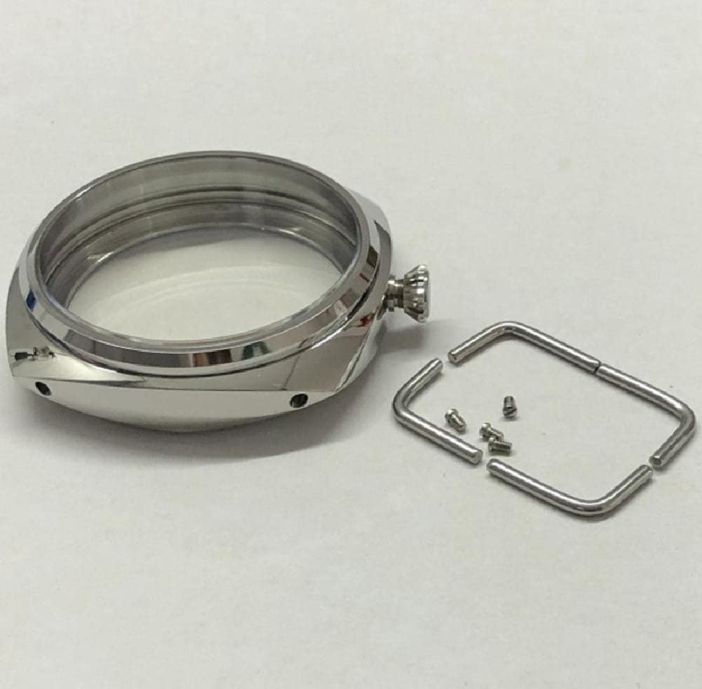 MOUDOAUER Stal nierdzewna 47 mm wymiana obudowy zegarka mechanizm naprawa części pasują do ETA6497 6498 do mewy ST3600 3621 akcesoria akcesoria do zegarków