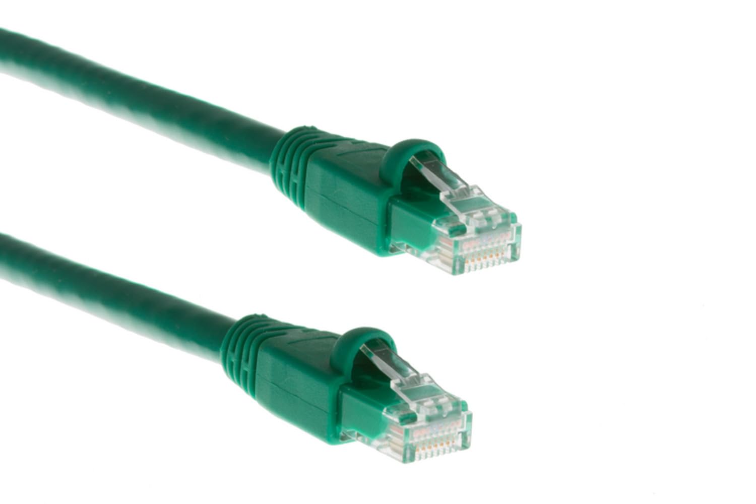 CablesAndKits - Cat6a Ethernet Cable, Booted, Jacket: PVC (CM), 2 ft, Green, Pure Copper, RJ45 Computer & Networking Patch Cord