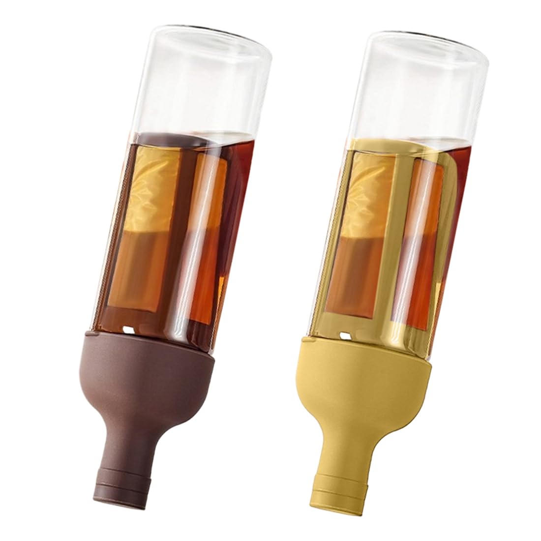 Botella para café frío con filtro portátil de vidrio de 1L para agua y extractos naturales
