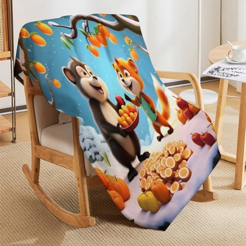 Couverture super douce singe 3D, le cadeau de naissance idéal et réconfortant - 8
