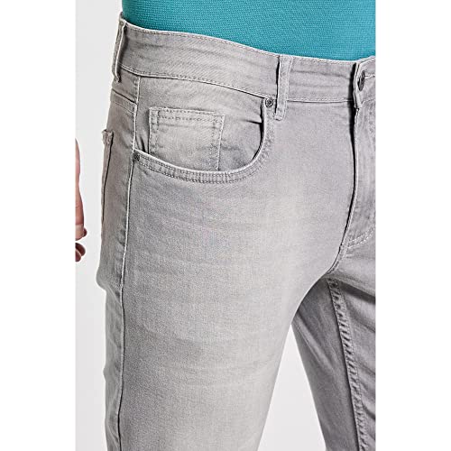 Image of Life by Shoppers Stop Mid Wash Cotton Blend Karrot Fit Men's Jeans