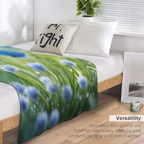Couverture papillon flannel douce grande taille housse de chaise - 7