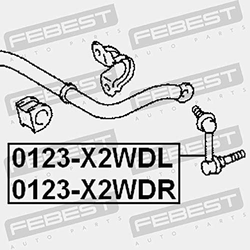 Giunto barra stabilizzatrice Assale anteriore Dx Asta del pendolo 0523