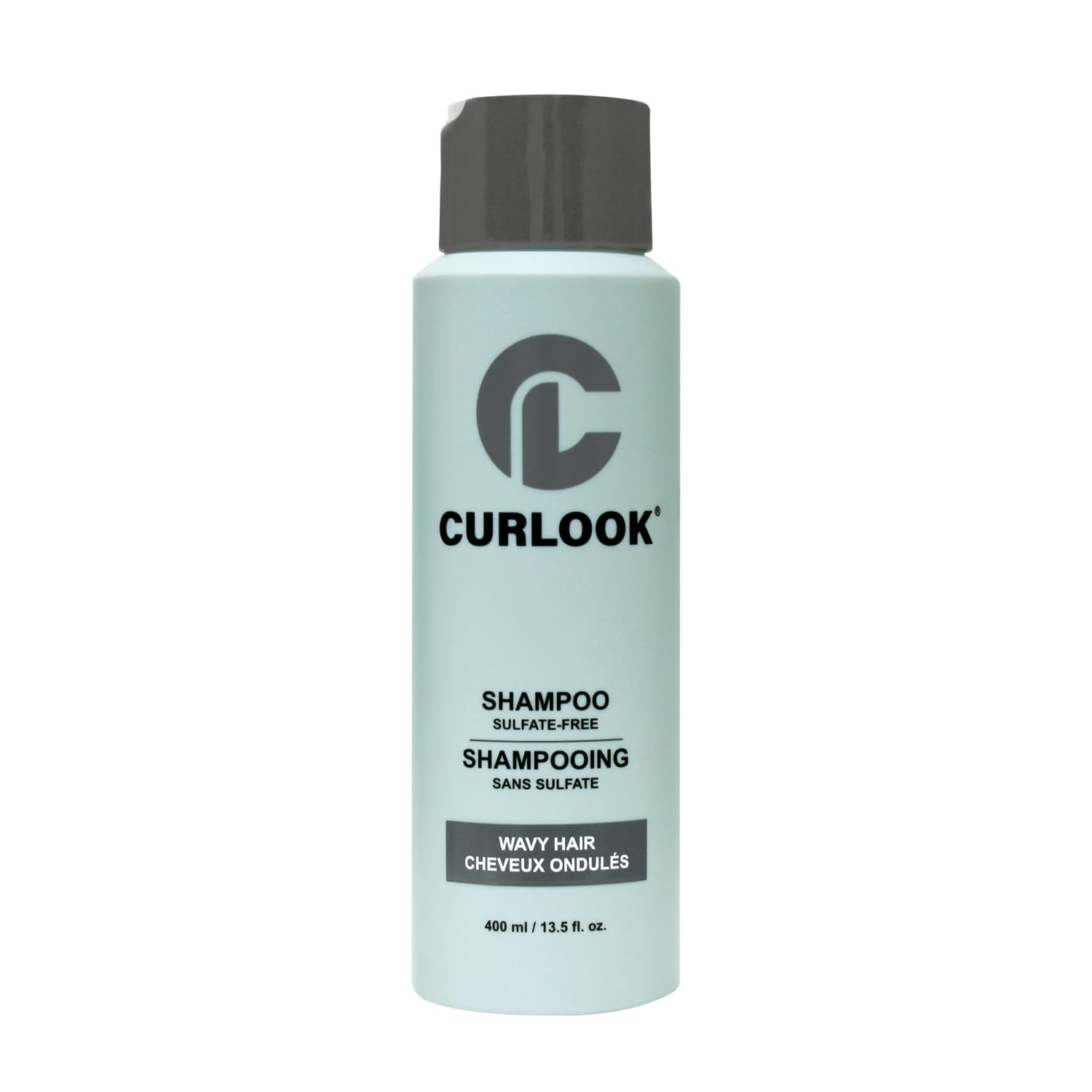 CURLOOK Wavy Shampoo | Sulfate-Free - 400ml (13.5 oz) | Cleanses, Moisturizes, Maintains, and Defines the shape of waves | Made in Canada