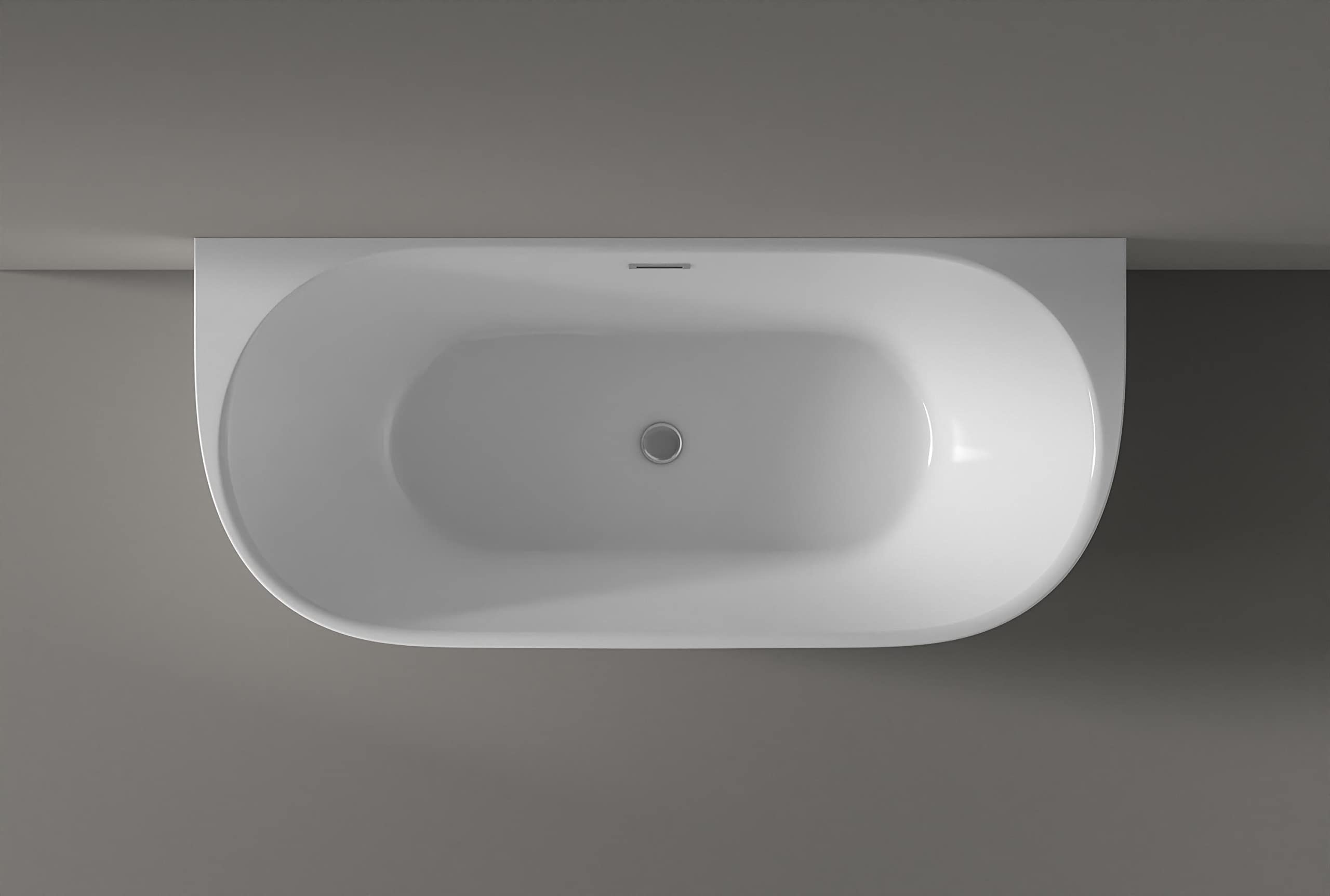 Baignoire Ilot Samba 170 blanche 170 x79 x58 cm, by SPALINA | Leroy Merlin