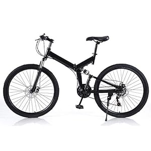 BJTDLLX Vouwfiets, 26 inch, vouwfiets, 21 versnellingen, V, rem, fiets, mountainbike, mountainbike, racefiets voor heren…