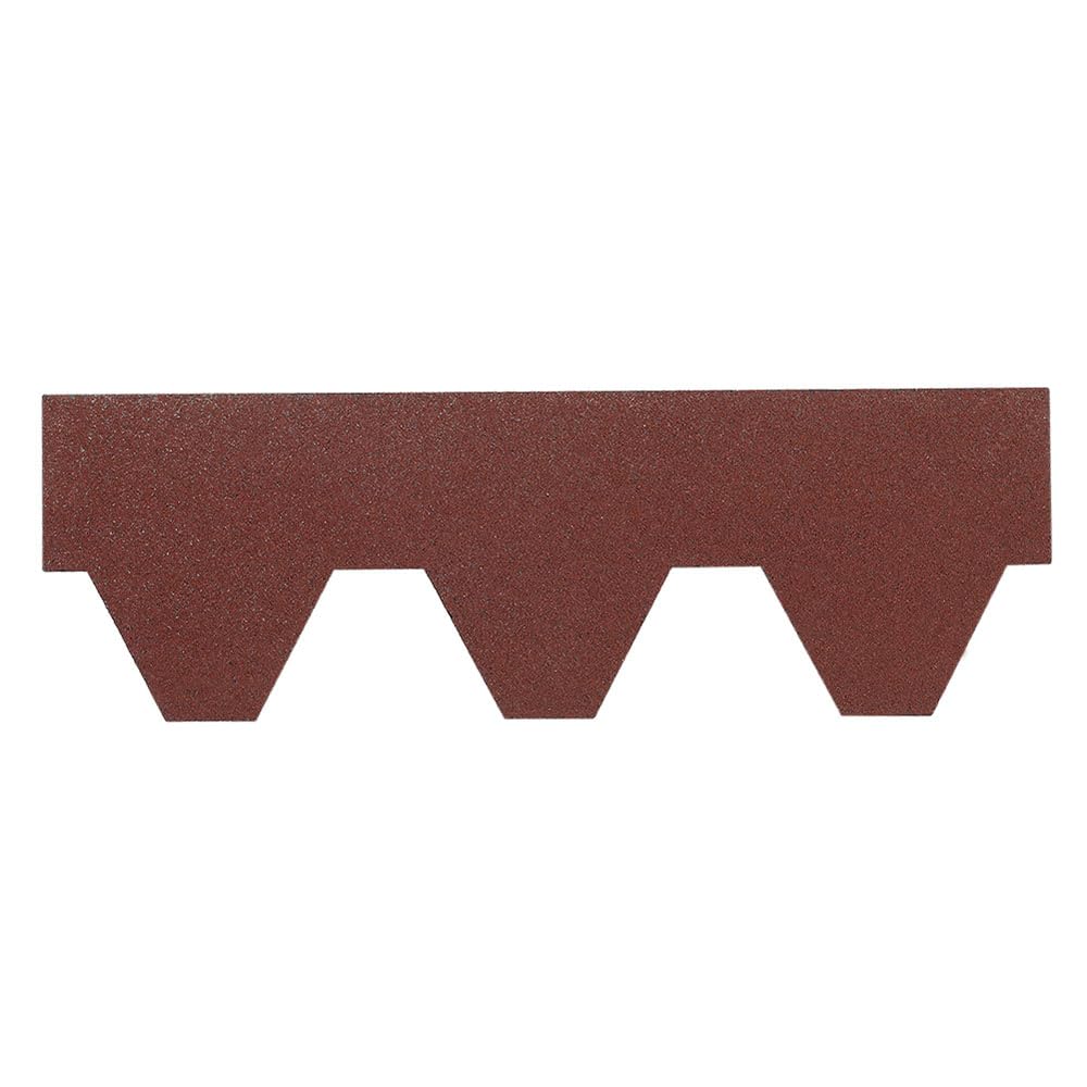 INMOZATA 18pcs/2.61sqm Asphalt Roofing Tiles, Thickness 2.7mm Self-Adhesive Roofing Felt Tiles for Roof Sheds, Weather Resistant Waterproof Roof Shingles(Red, Hexagon Shingles)