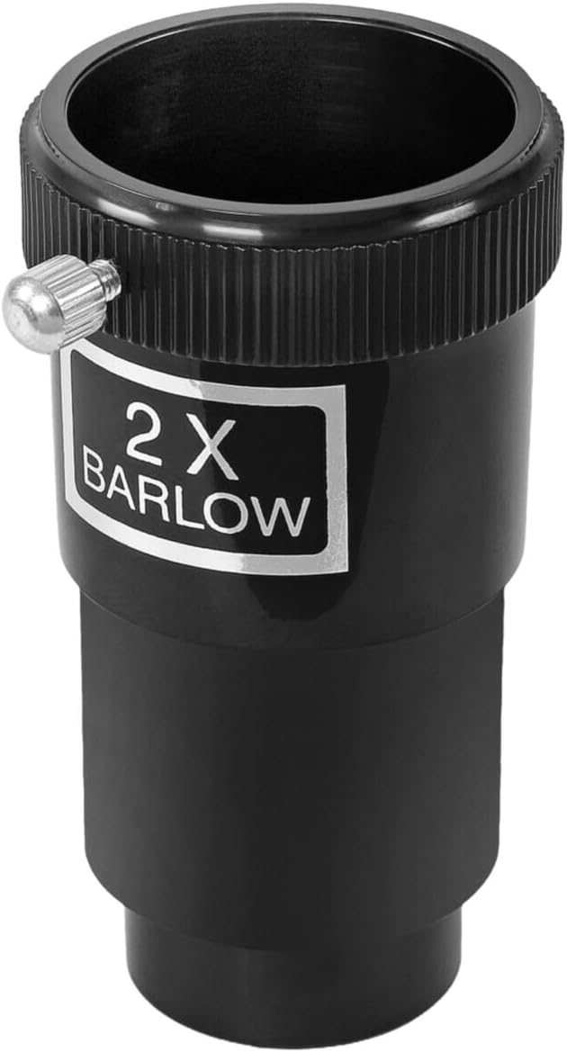 2x Barlow lens for increasing magnification