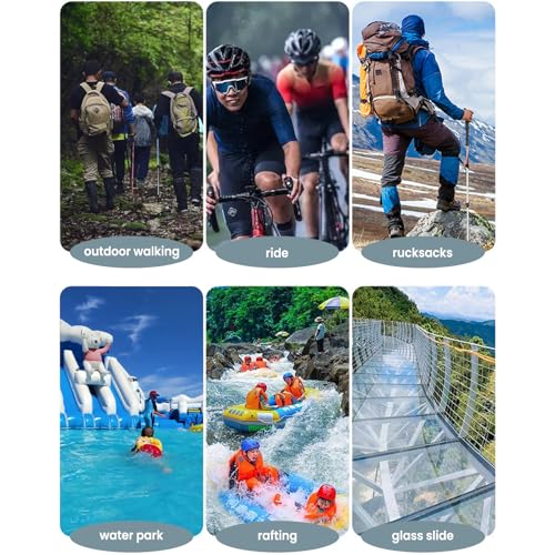 2PCS Disposable Rain Ponchos with Elastic Cuffs & Drawstring Hood, Lightweight Travel Poncho for Adults, Ponchos, Clear3