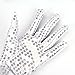PURFUN Sparkling Silver Sequin Dance Gloves Fancy Dress Party Costume Halloween Cosplay Glitter Short Gloves Stage Show Dancer Dress Up Accessory for Men Women