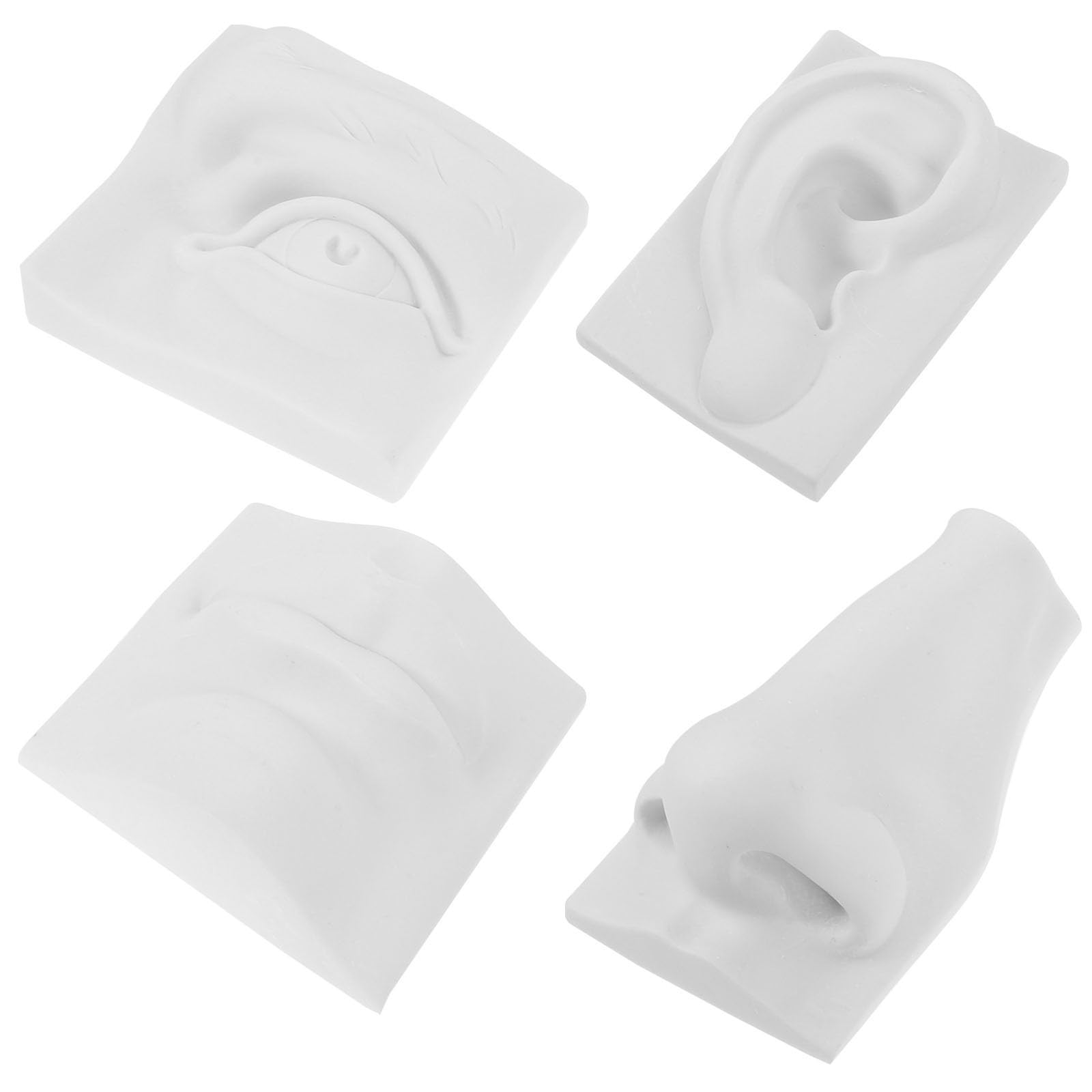 Juego de moldes de yeso faciales COLLBATH para bocetos de dibujo
