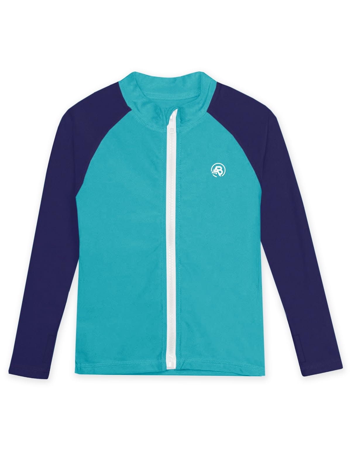 Snapklik.com : Girls Rash Guard Shirt Zip Kids Long Sleeve Sun ...