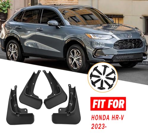 Image of Mud Flaps Mud Guards Fit for Honda HRV 2023-, Front & Rear Mud Splash Guards Accessories - 4 Pc, Black