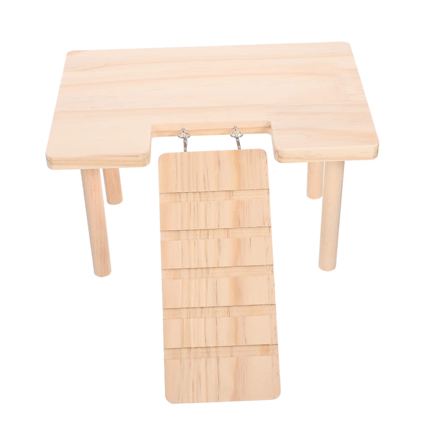 Abaodam Cage Hamster Durable Decorative Wooden Platform with Ramp for Hamsters and Animals Easy Hanging Design for Pet Enrichment and Playtime Activities