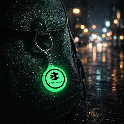 Image of Mi Glow Store Glow in Dark Keychain for Bike Men | Gift for Man | Bike Accessories | Charges in Light Glows in Dark | Key chain for Bike