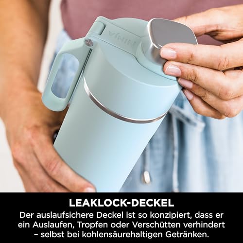 Ninja Thirsti Wasserflasche/Thermobecher, 700ml, auslaufsicherer Deckel – Ansicht 6