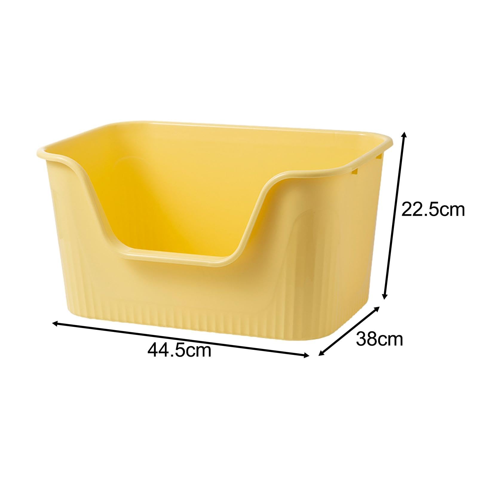 Lettaia, Lettiera for gatti, for animali con coperchio aperto(Yellow)