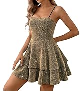 BNGD Women's Backless Bow Tie Spaghetti Strap Mini Dress Sexy Club Party Dresses
