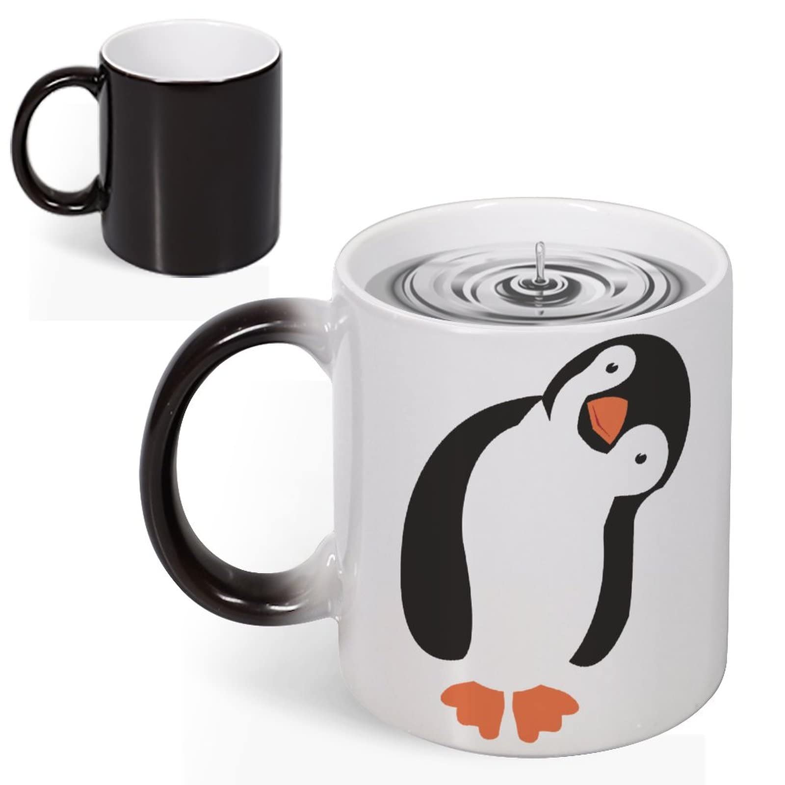 Taza De Regalo Personalizable, Diseño De Pingüino, Diseño De Pingüino, Color Blanco, Con Mensaje De Nombre