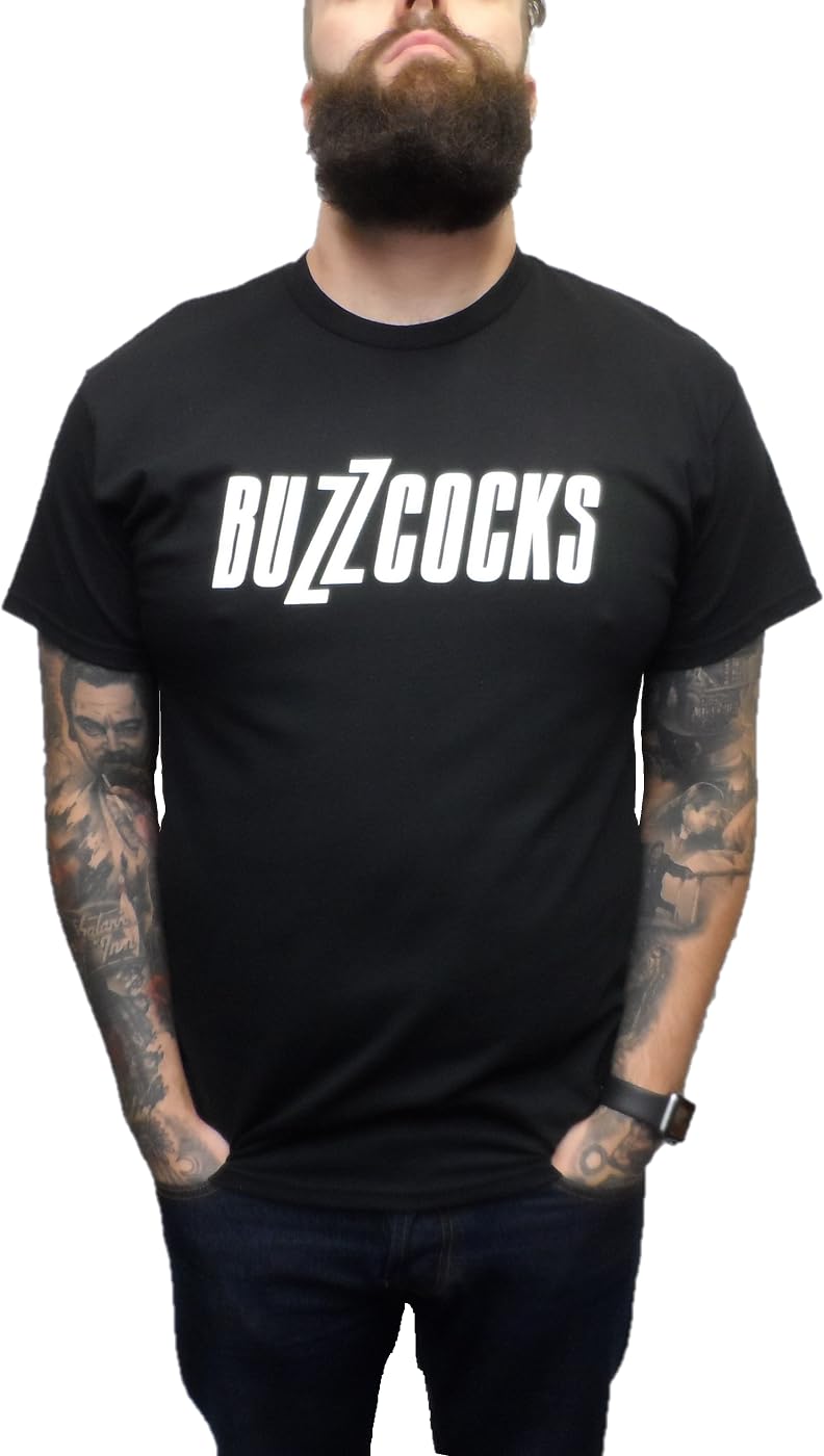 Mazeys Men's Logo Official Buzzcocks T Shirts (Uk, Alpha, M, Regular, Regular, )