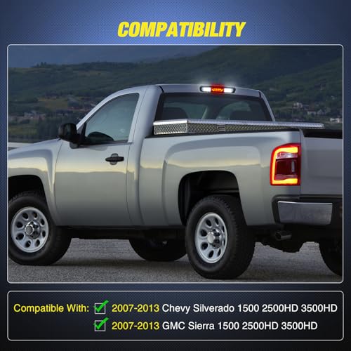 Image of Nilight Third Brake Light for Chevy GMC Sierra 1500 2500 3500HD 2007-2013